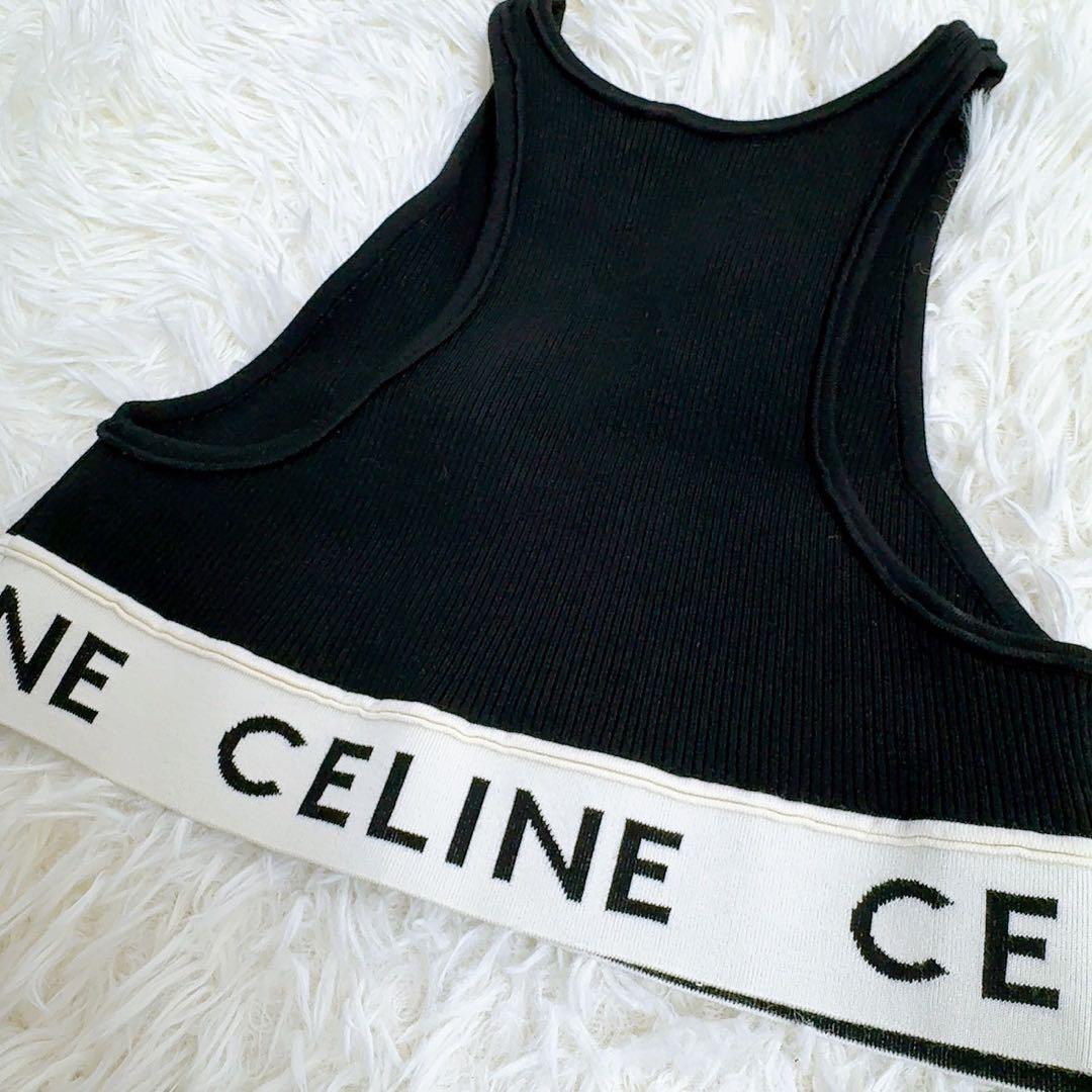 CELINE セリーヌ アスリート スポーツ ブラ タンクトップ ブラック XS