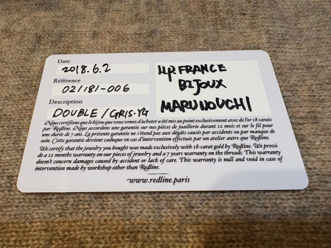 レッドライン/ledline ダイヤブレスレット