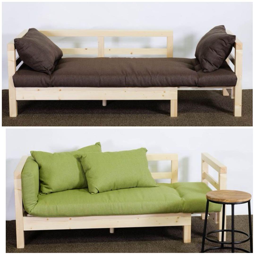 M 新品 北欧 パイン材 ソファベッド ブラウン すのこベッド カントリー 別荘