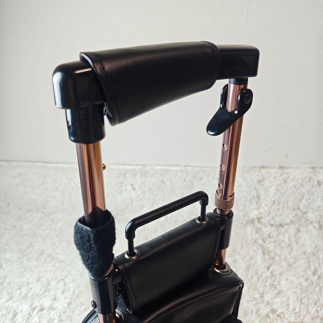 【ほぼ未使用】 キャリーステッキライト168 シルバーカー 黒　定価27280円