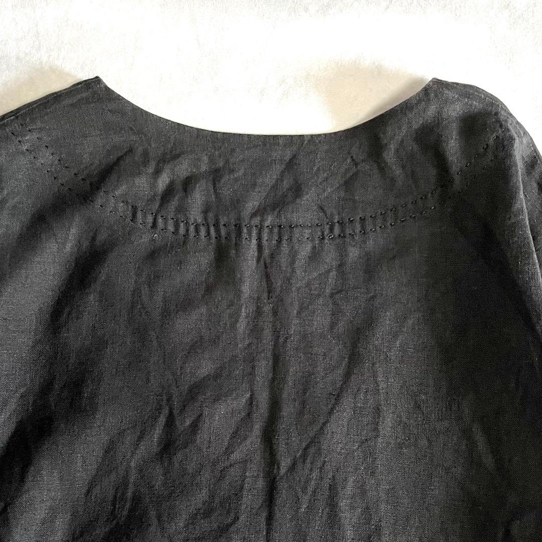 美品⭐️ADORE アドーア　深Vネックカフタンプルオーバー　黒