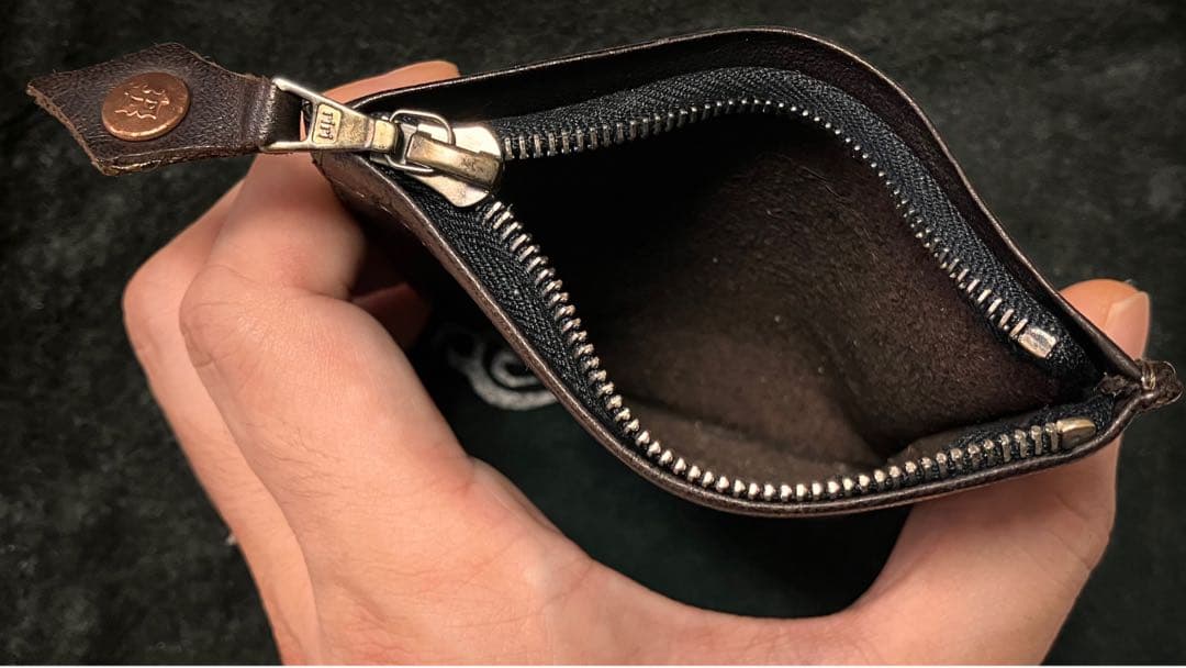 Bill Wall Leather スクエアウォレット ダークブラウン