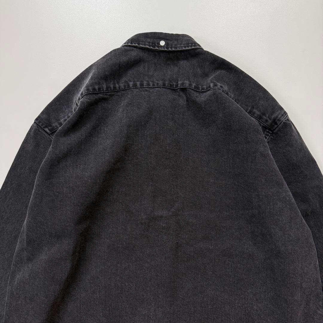 美品✨Supreme 25SS スモールボックスロゴ デニム 長袖シャツ 黒