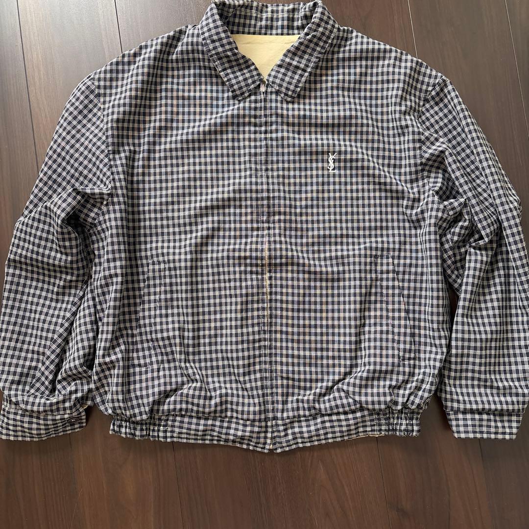 80s YVES SAINT LAURENT リバーシブルスウィングトップ