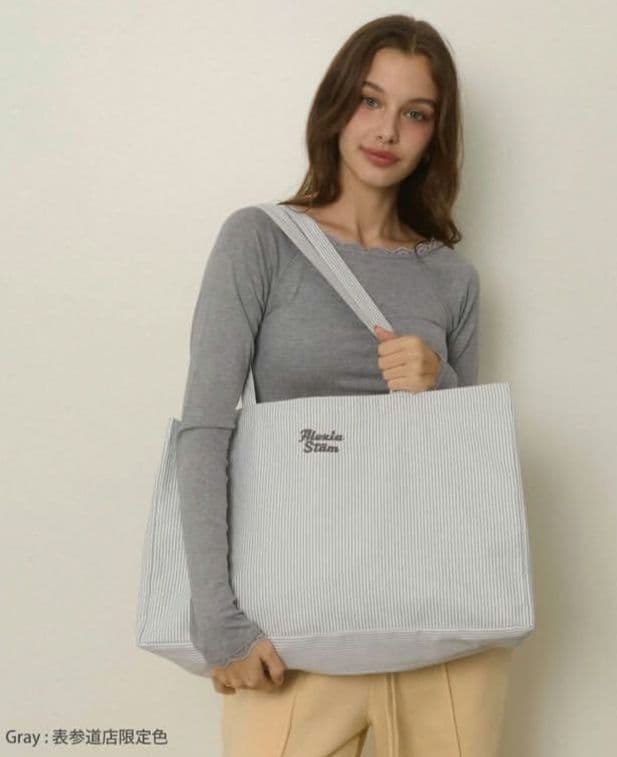 新品未開封☆ALEXIA STAM 表参道店舗限定カラー　ストライプトートバッグ