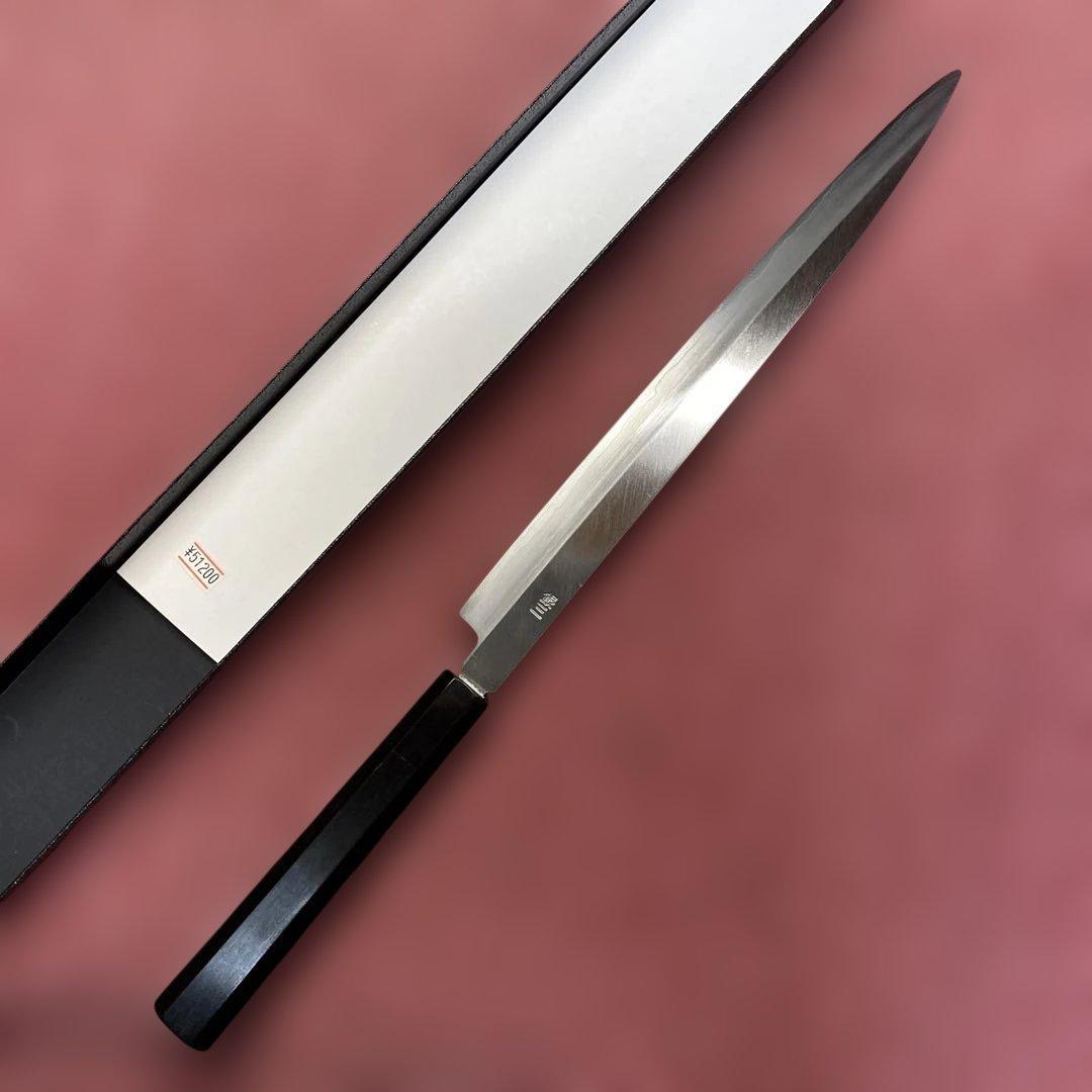 銀三　両刃　柳刃包丁　300㎜ 尺0寸