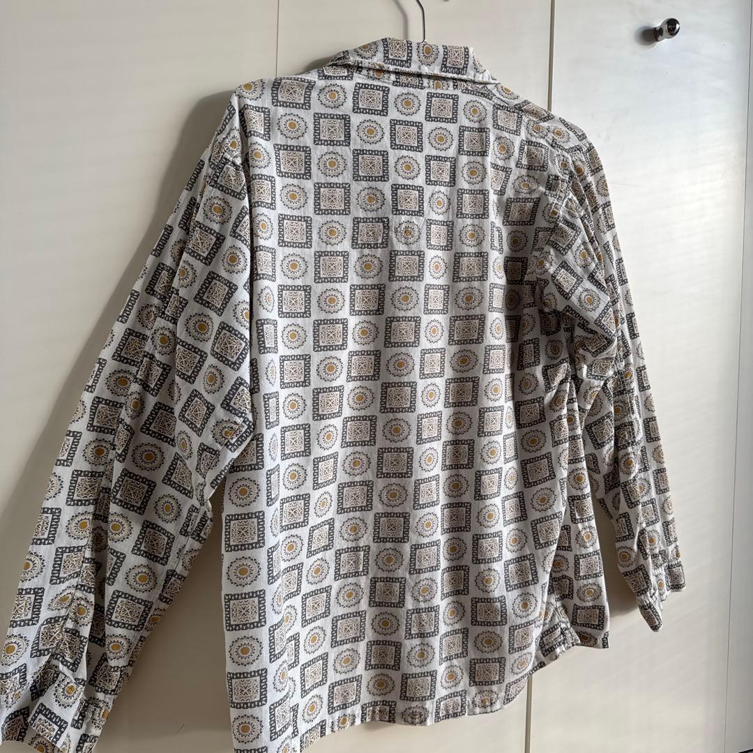 60s USA製 ヴィンテージ　総柄パジャマシャツ コットン　最終値下げ