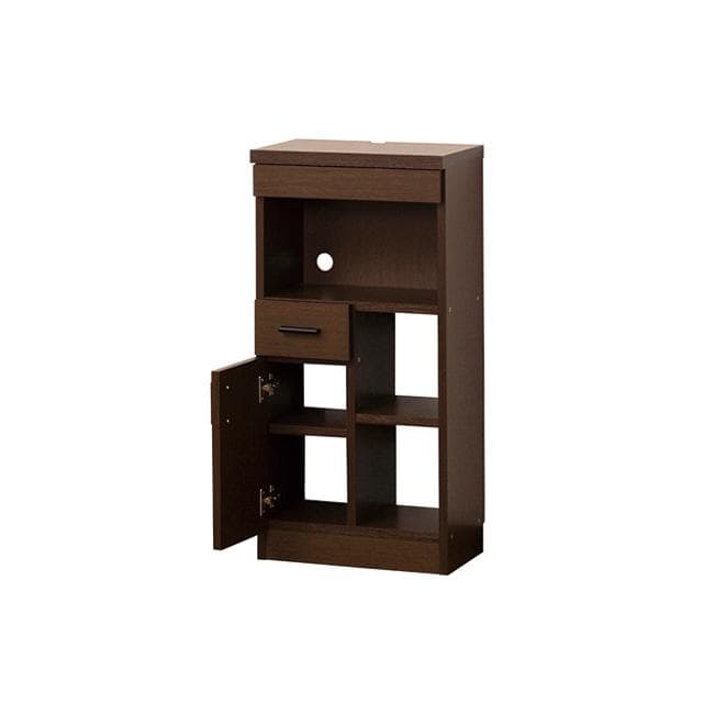 【新品・送料無料】【完成品】NEWルーター収納40 (白木目) (ブラウン)