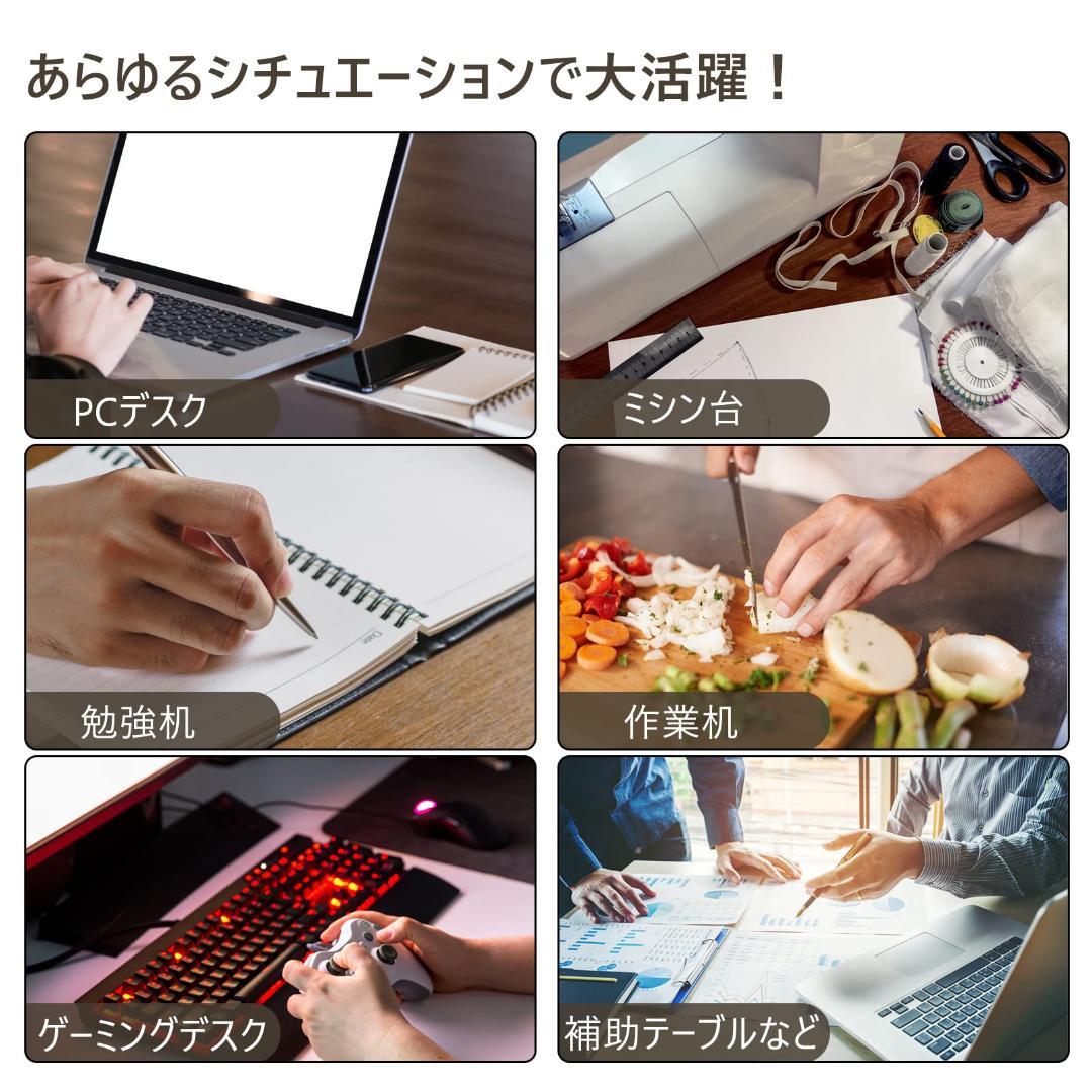 折りたたみデスク 組み立て不要 コンセント 大理石柄 USB