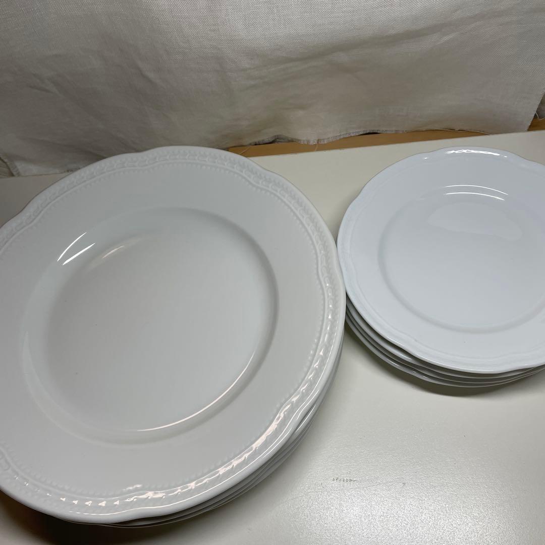 リチャードジノリディナー皿パン皿　各４枚 ボンジョルノホワイト