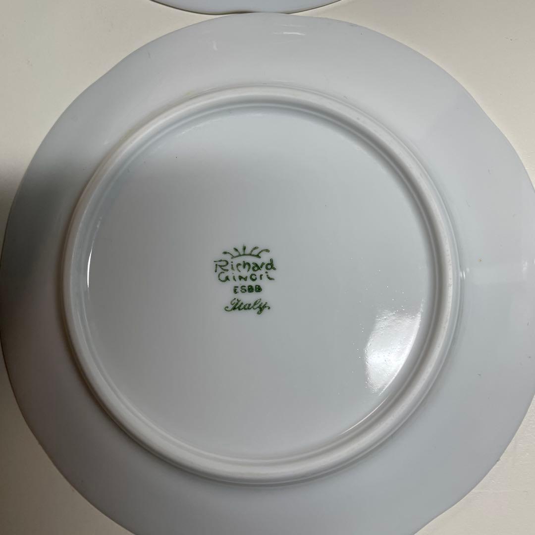 リチャードジノリディナー皿パン皿　各４枚 ボンジョルノホワイト