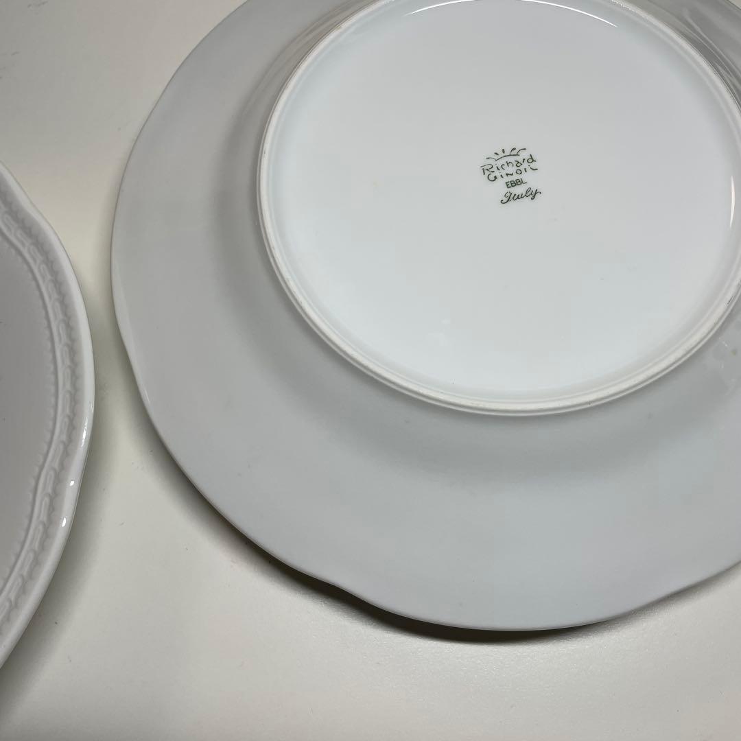 リチャードジノリディナー皿パン皿　各４枚 ボンジョルノホワイト