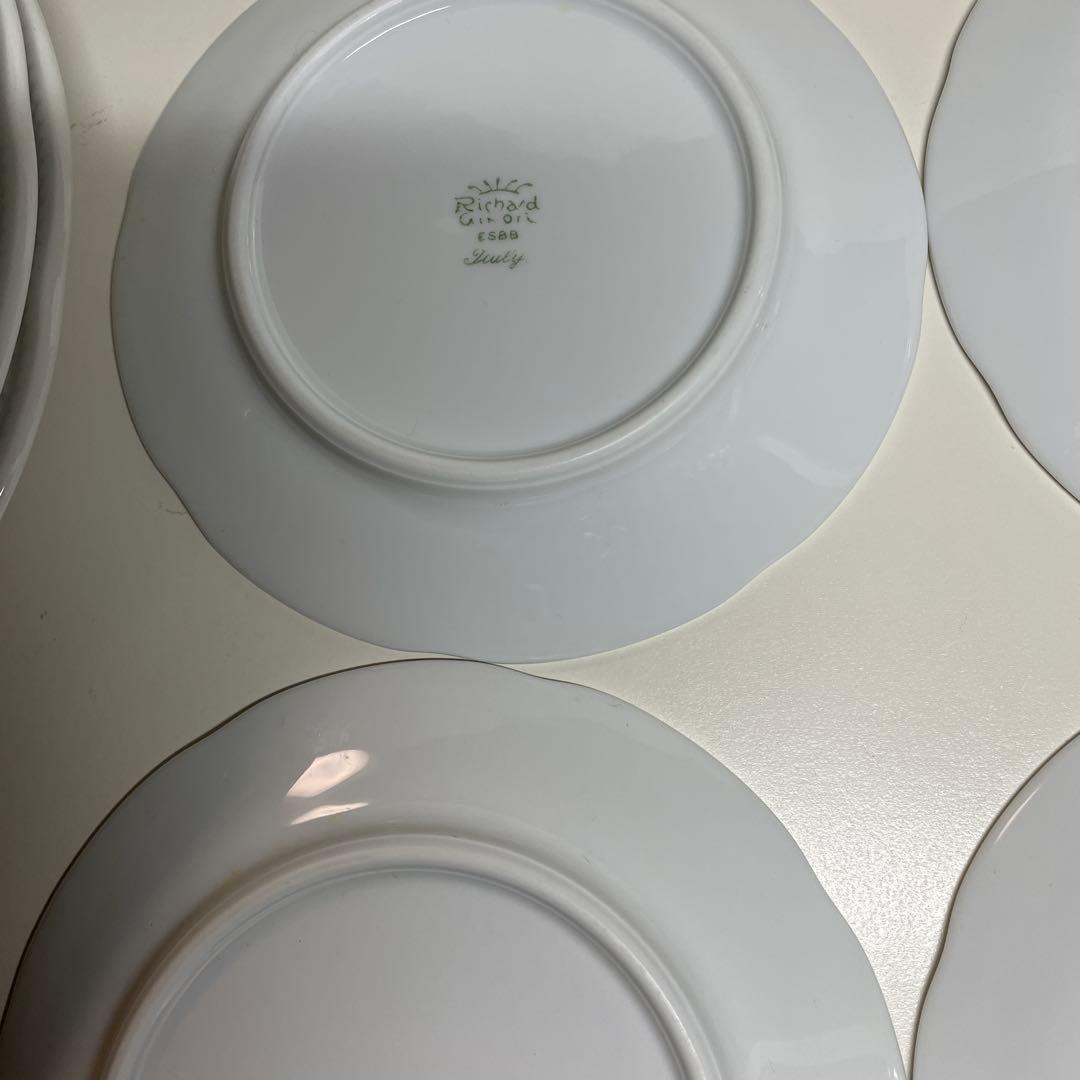 リチャードジノリディナー皿パン皿　各４枚 ボンジョルノホワイト