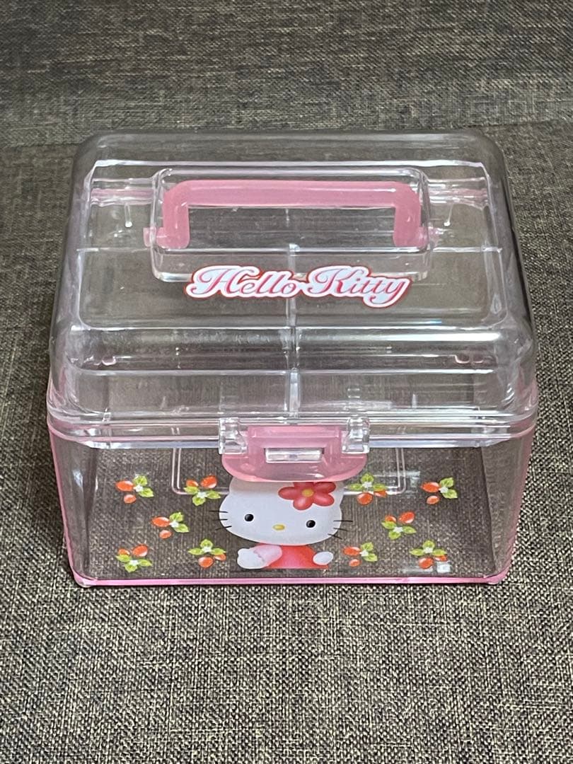 レア☆ハローキティ 野いちご 小物収納ボックス 平成レトロ　2002