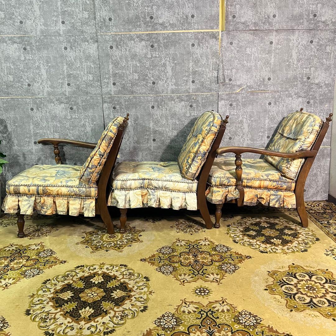 ꧁飛騨産業꧂キツツキマーク 3人掛けセパレートソファ&1人掛けアームソファセット