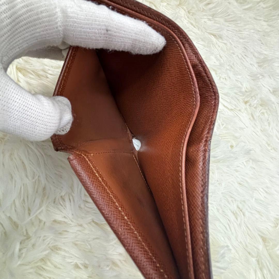 【美品】ルイヴィトン モノグラム ポルトフォイユマルコ 二つ折 財布