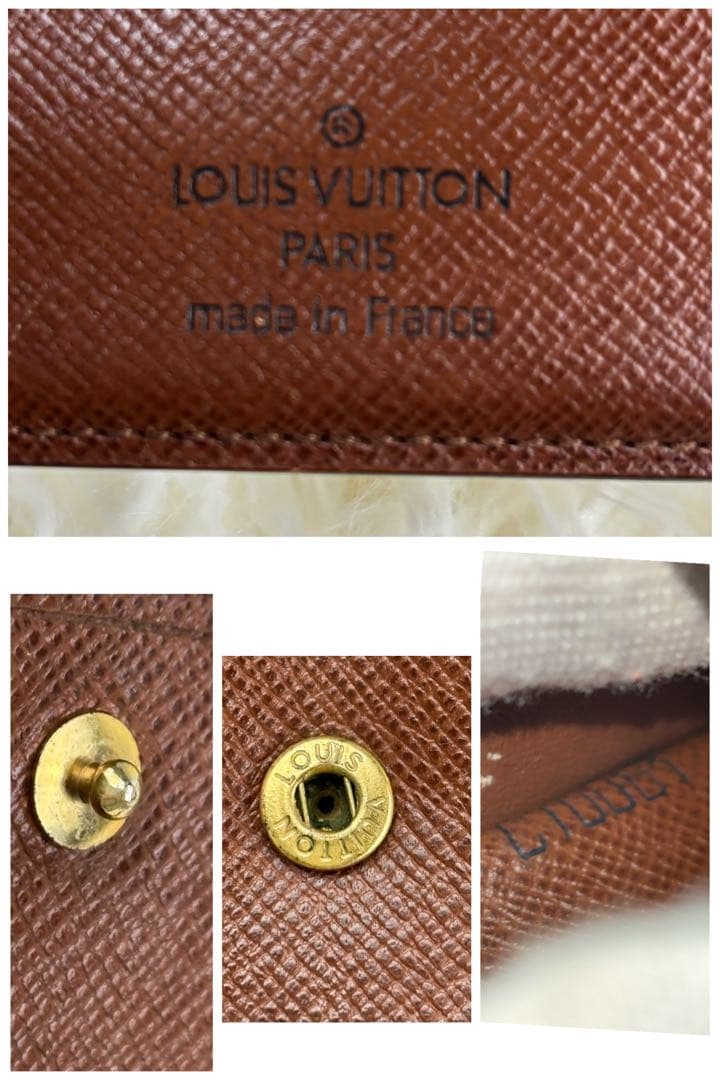 【美品】ルイヴィトン モノグラム ポルトフォイユマルコ 二つ折 財布