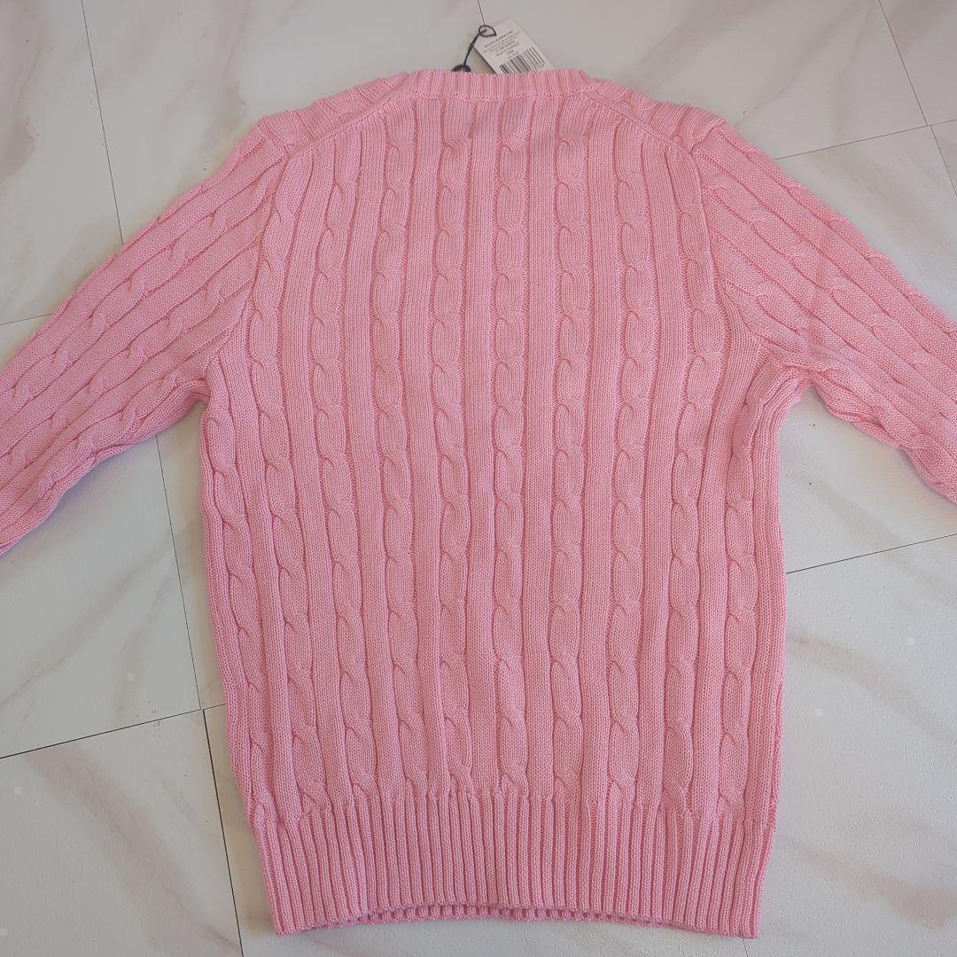 新品タグ付✨ポロラルフローレン ケーブルニット M ピンク