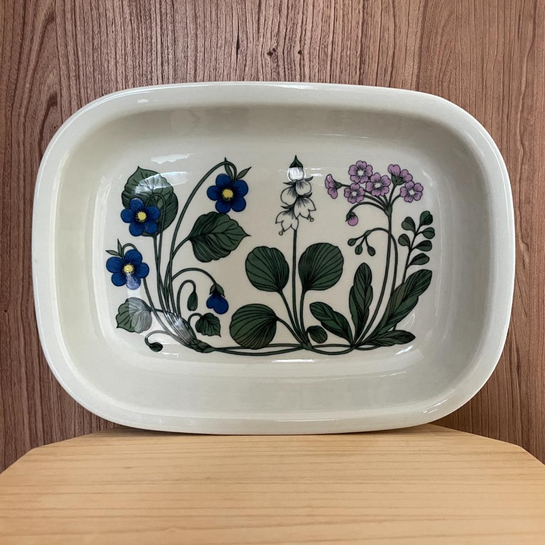 アラビア フローラ 角皿 中 / Arabia Flora