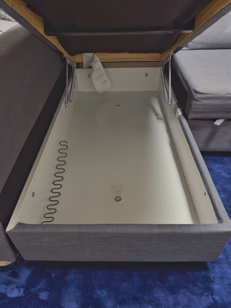 【引取限定】IKEA フリーヘーテン ダークグレー ソファベッド 美品　栃木県