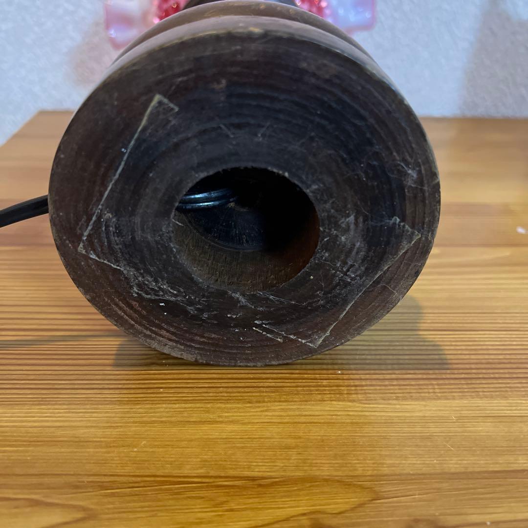 オールドフェントン　ホブネイル/クランベリーオパールセントガラスのテーブルランプ