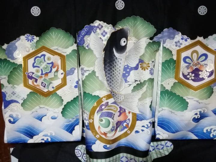 男の子用・3歳七五三・お宮参り向け・表側正絹・お祝い着です。