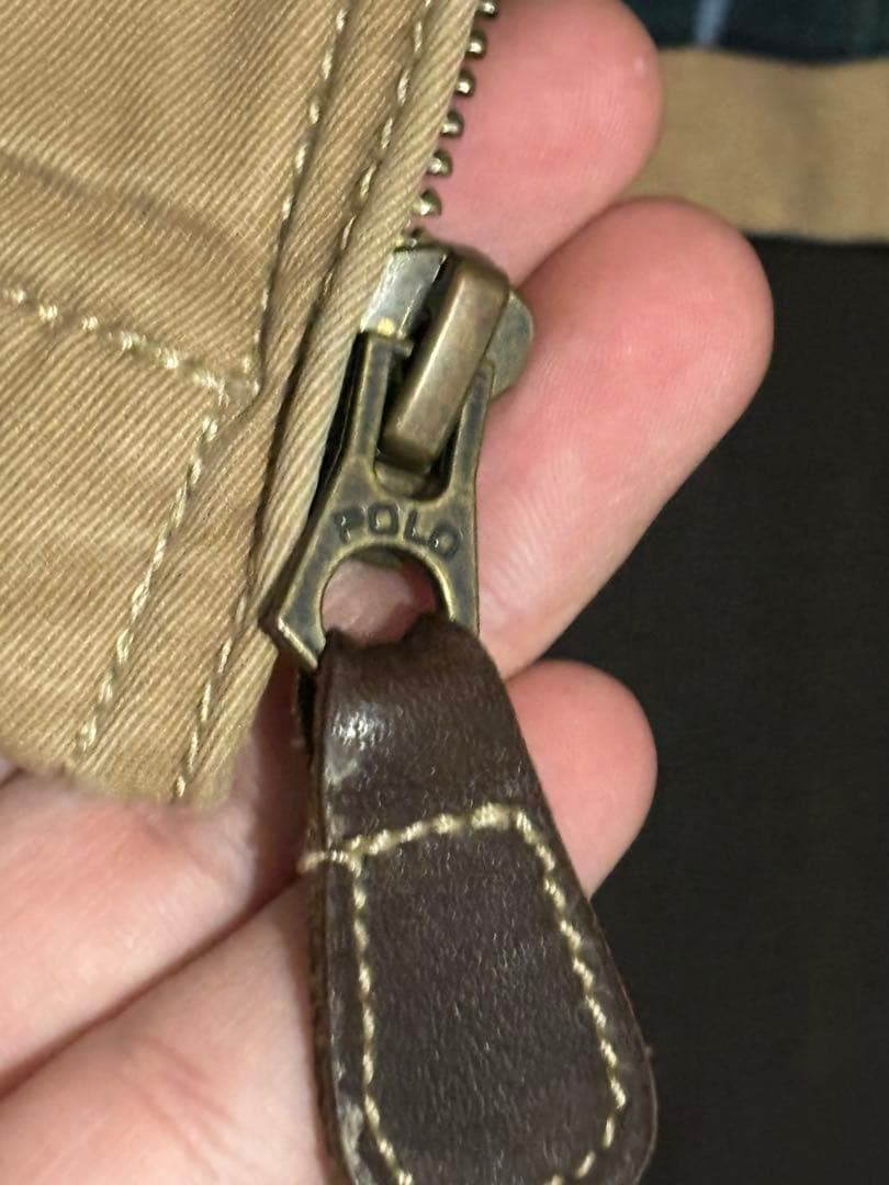 【美品】ラルフローレン スイングトップ ベージュ L 90s 裏チェック柄