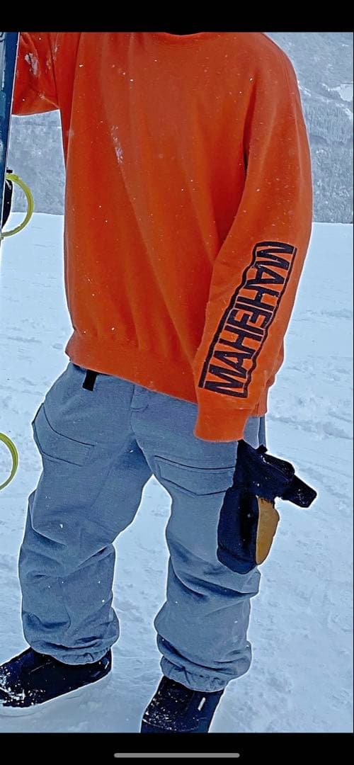 mahfsupply マーフ　スノーウェア　スウェット風　パンツ M
