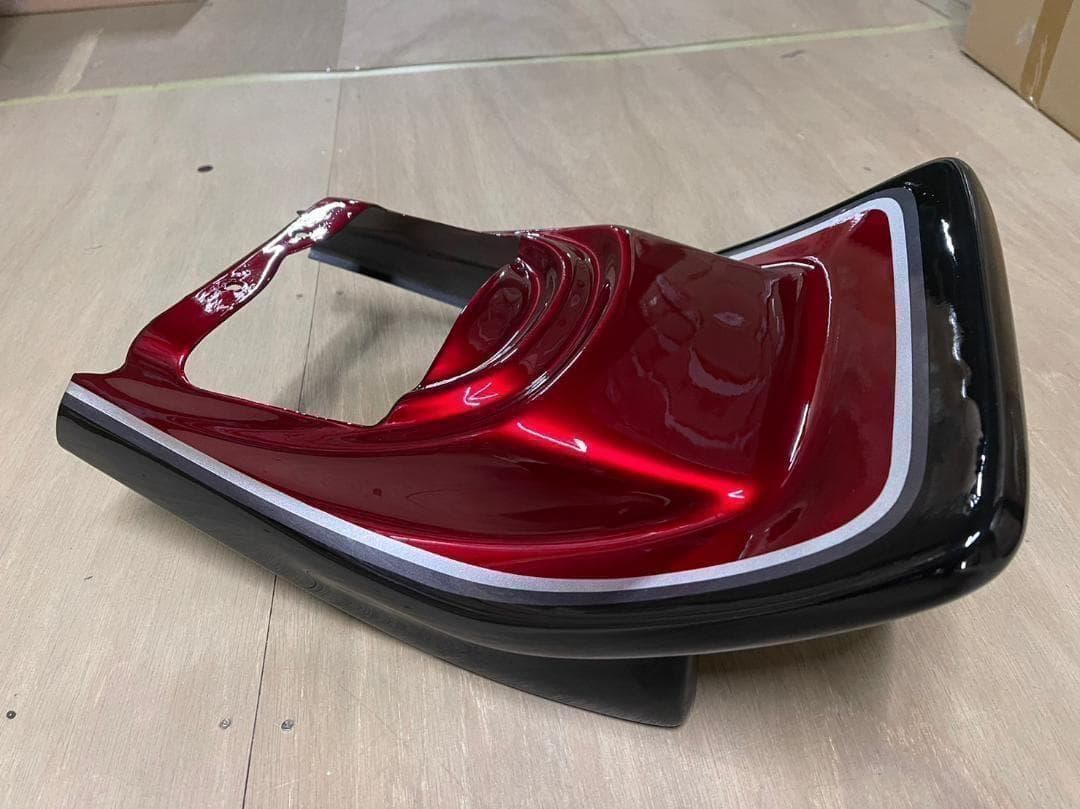 エイプ 外装セット　ロゴ 黒赤２型 カラー/中古 美品 塗装後 未使用