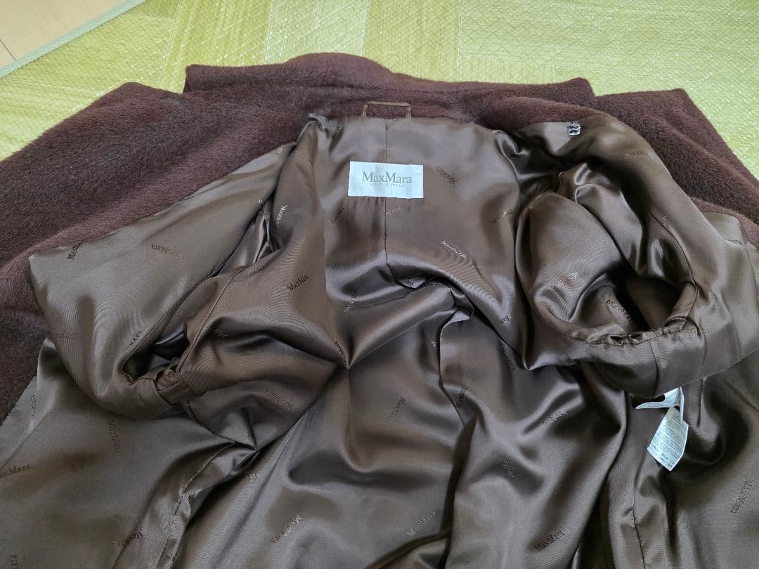 Max Mara　マックスマーラ　ダークブラウン ロングコート