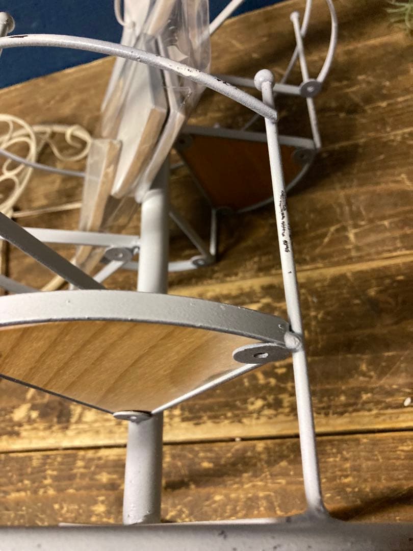 ガーデニング雑貨アンティーク　シャビー　フラワースタンド　アイアンバスケット