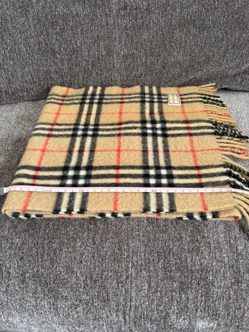 英国製 バーバリー ノバチェック タータンチェック　カシミヤ100 マフラー