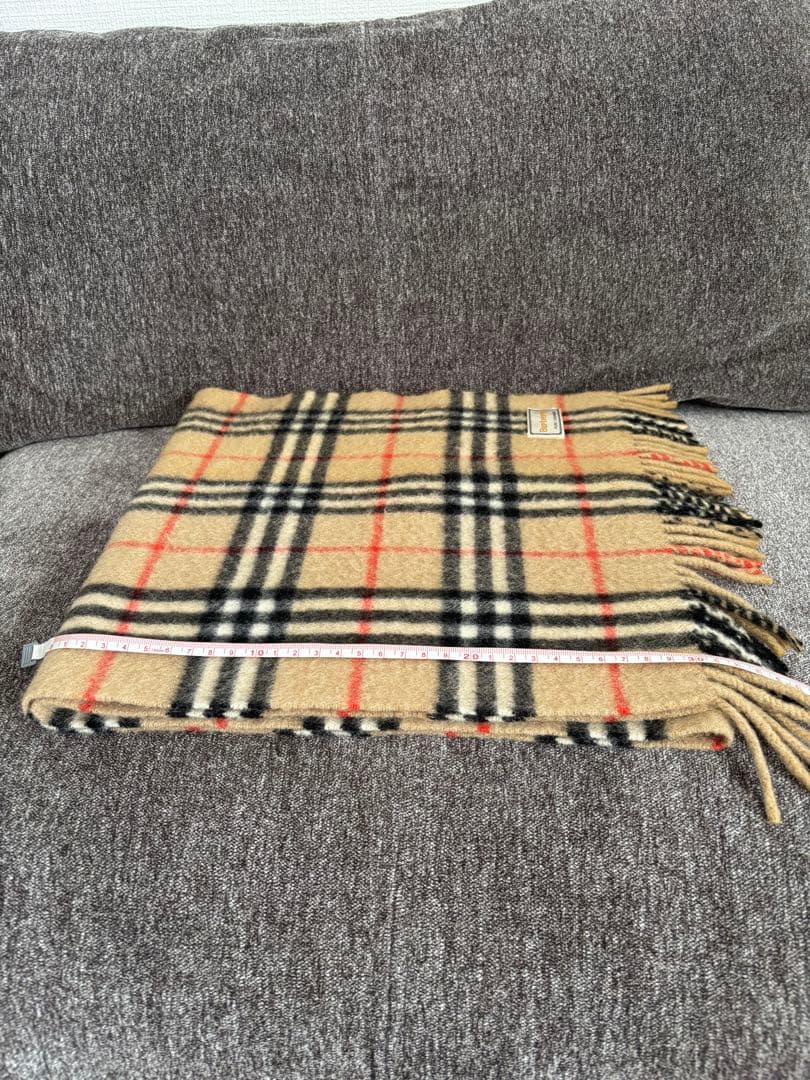 英国製 バーバリー ノバチェック タータンチェック　カシミヤ100 マフラー