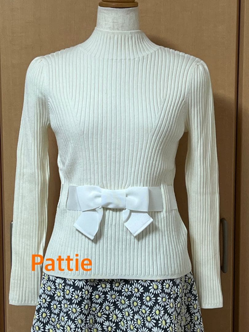 エムズグレイシー未使用定番リボンニット40