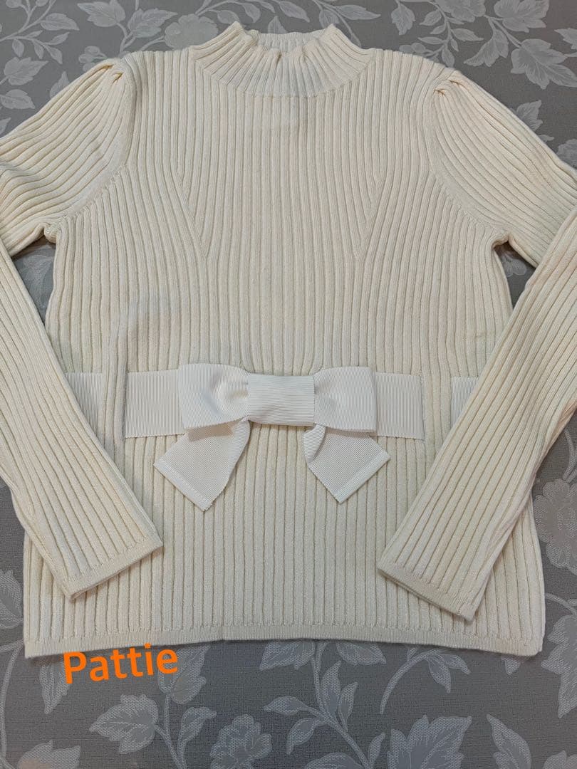 エムズグレイシー未使用定番リボンニット40