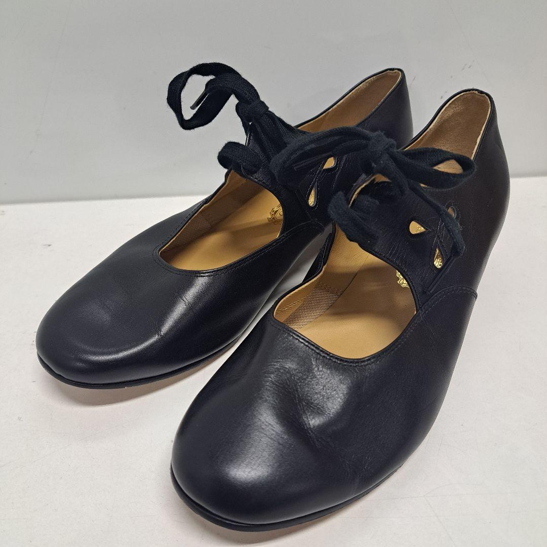 未使用 yoshinoya オルガンシューズ 25cm ブラック ¥37400