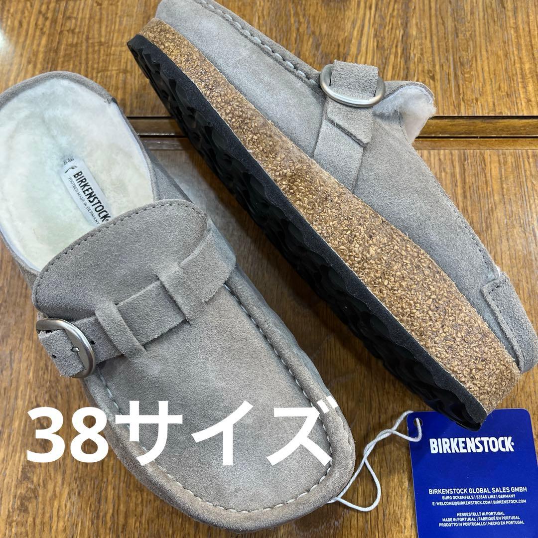 ビルケンBUCKLEYシェア.ストーン.ファー 38新品定価¥28600