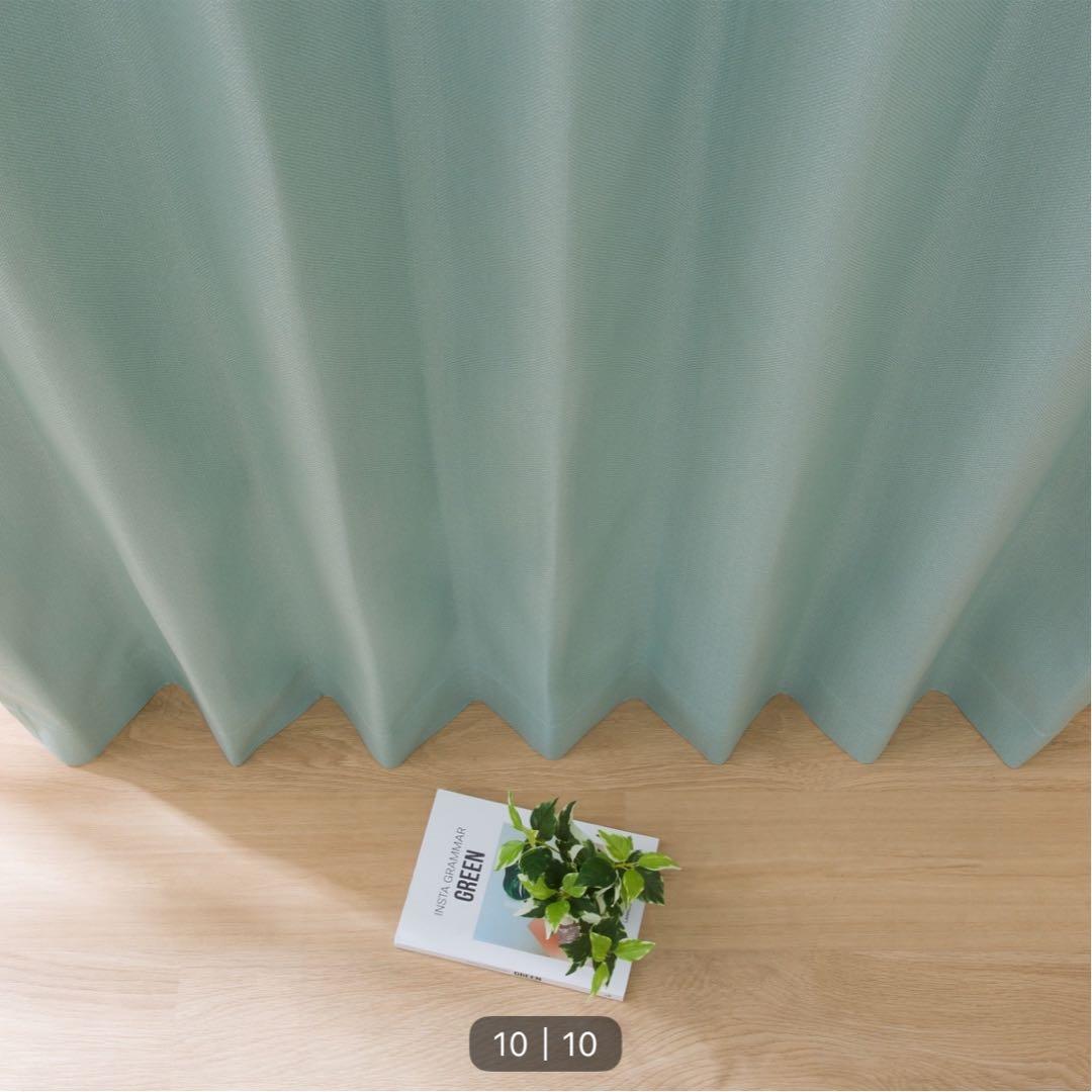 遮光1級カーテン ブルー系グリーン（ニトリ新品未使用）