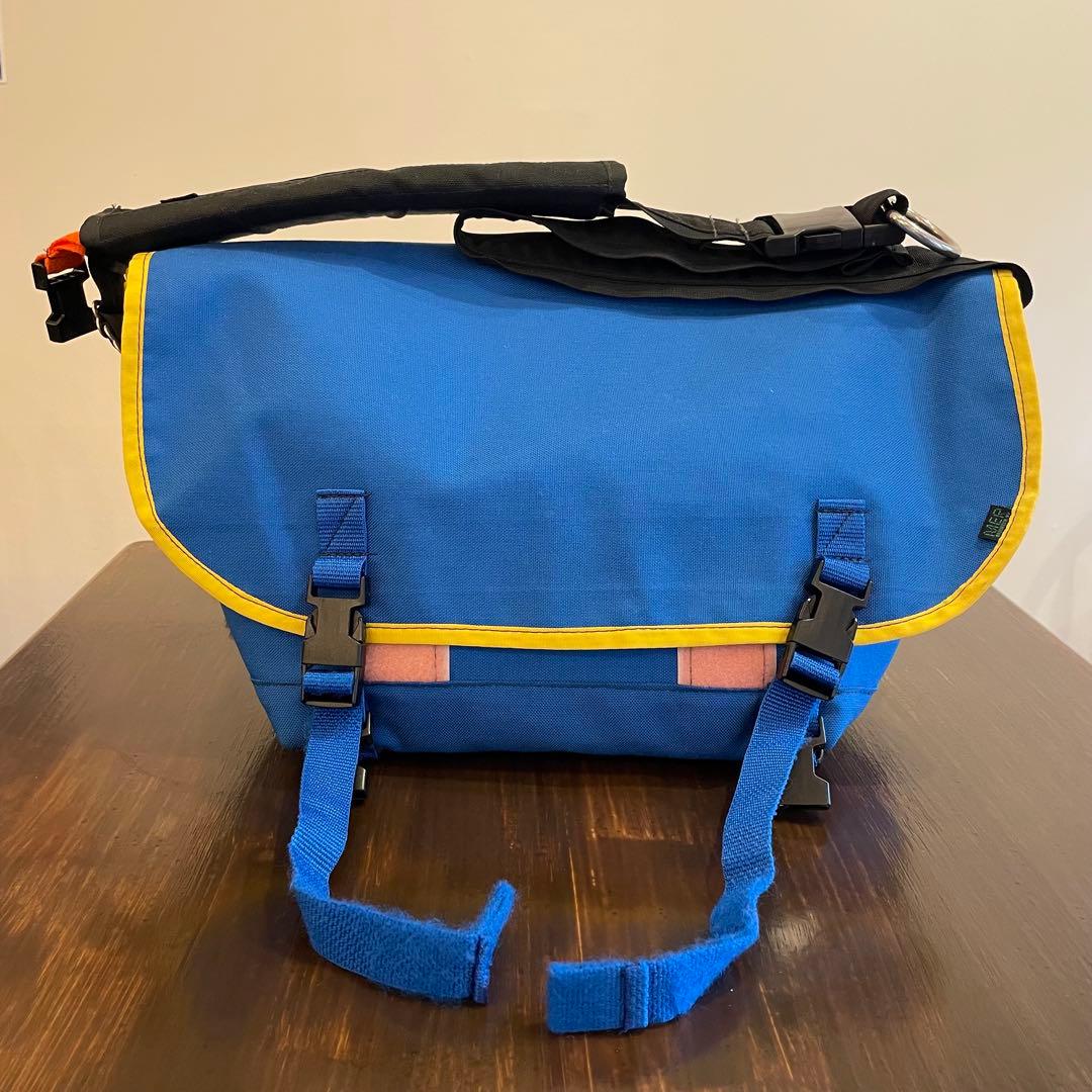 USA製 MER BROOKLYN NY メッセンジャーバッグ 青 ブルー