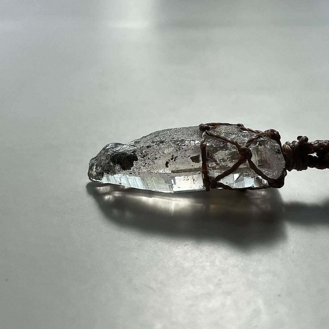 ヒマラヤ水晶 ガネッシュヒマール ＊ マクラメペンダント ネックレス15