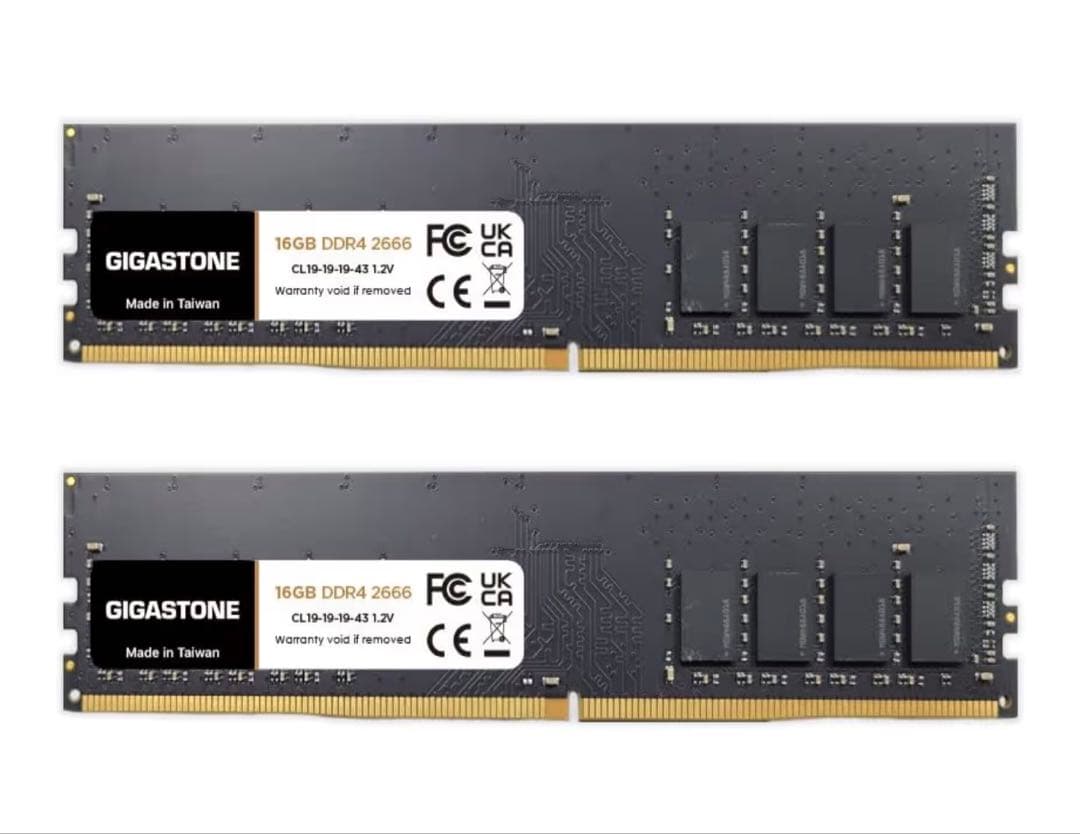 う*ん様 GIGASTONE32GB(16GBx2) DDR4 2666MHz
