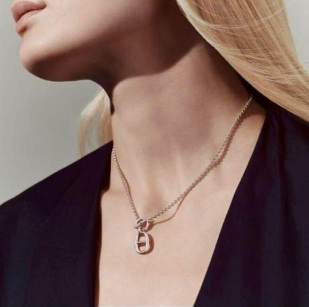 [新品未使用] エルメス シェーヌダンクル ペンダント ネックレス