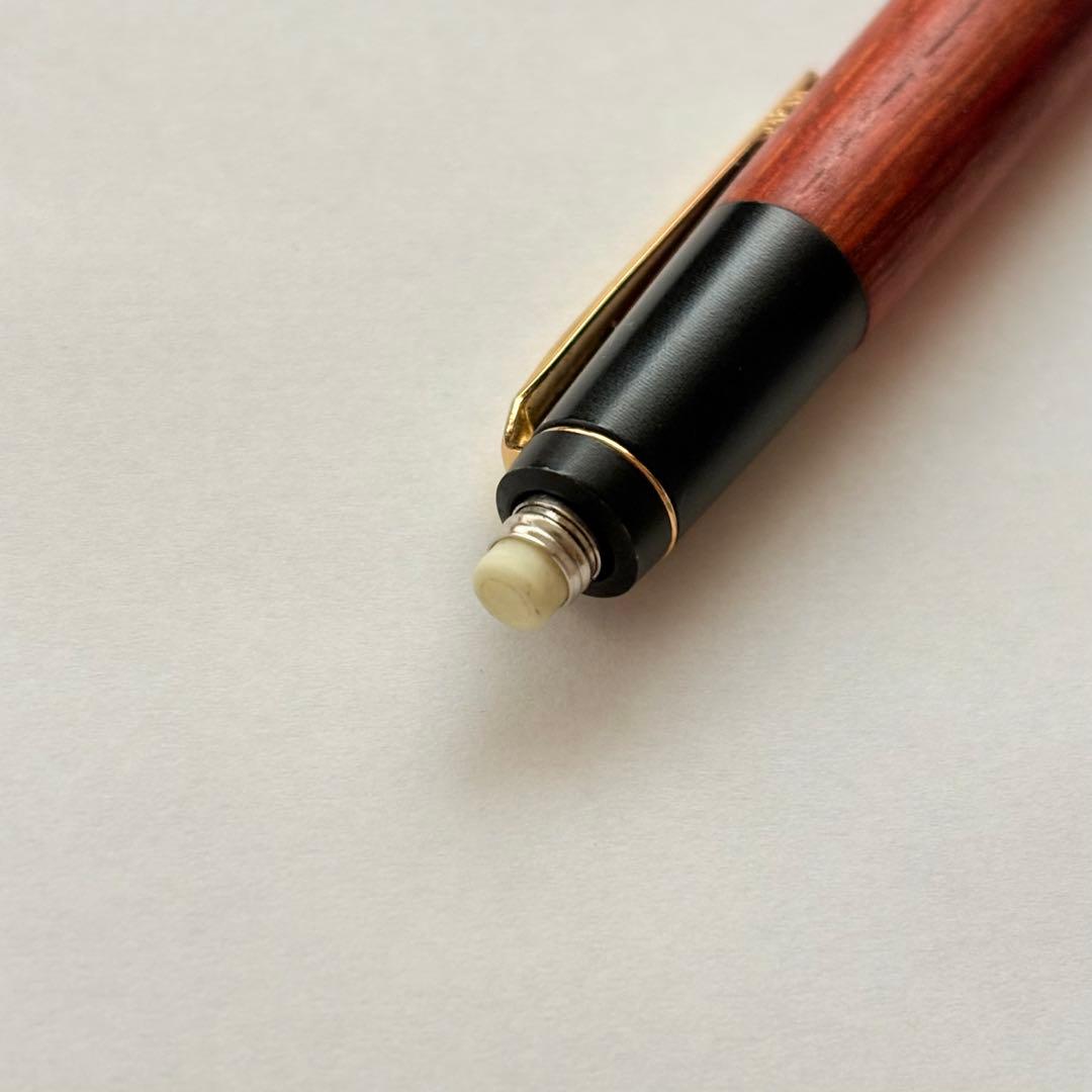 野原工芸 チューリップウッド 新型 シャープペンシル 固定式口金付き ノート付き