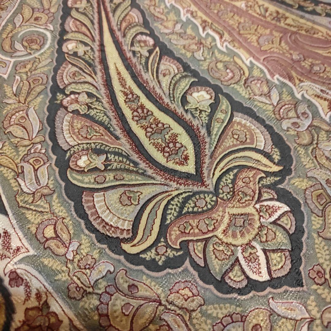 ETRO ペイズリー柄シルク・ウール大判ストール ・ショール☆130cm