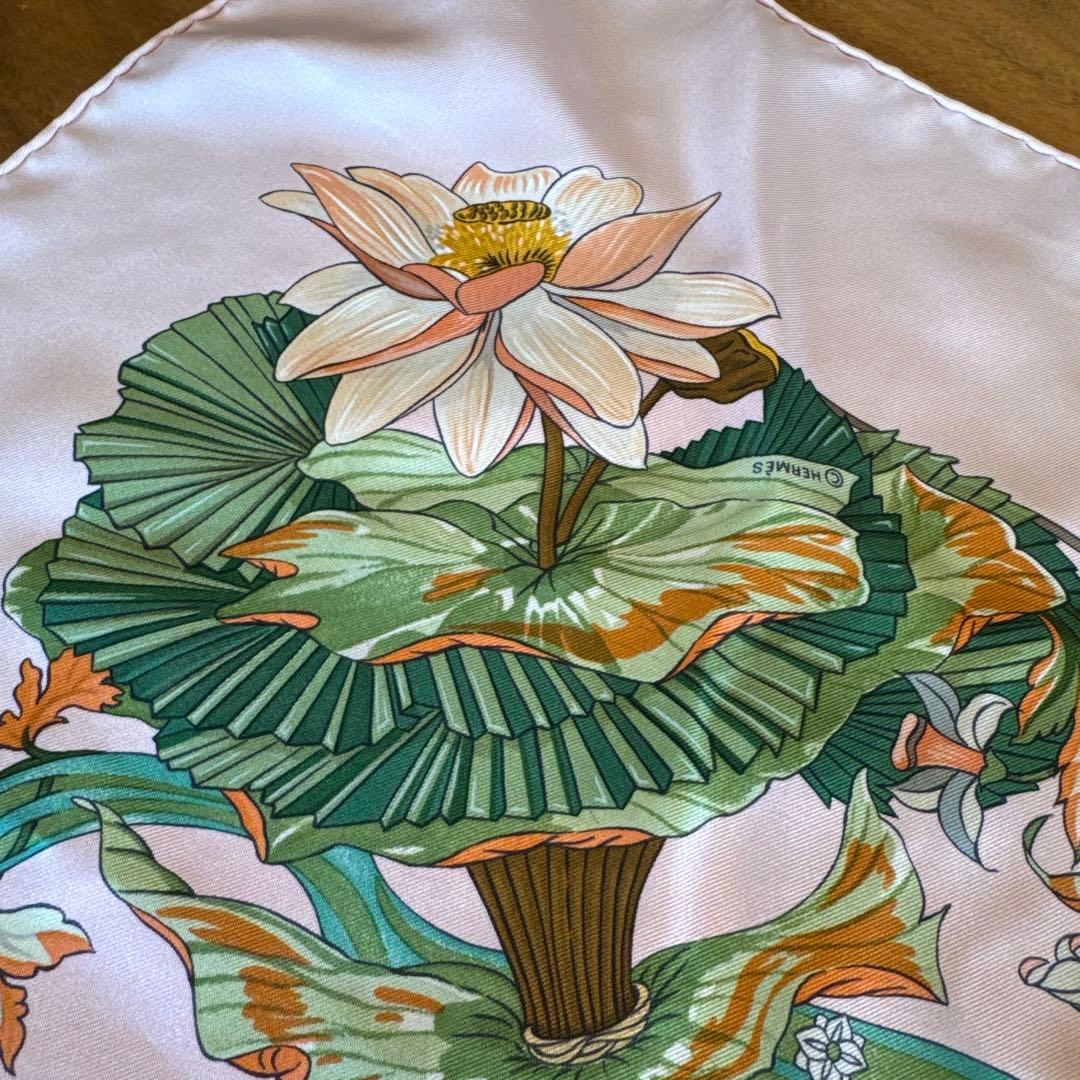 HERMES シルク100%スカーフ 90