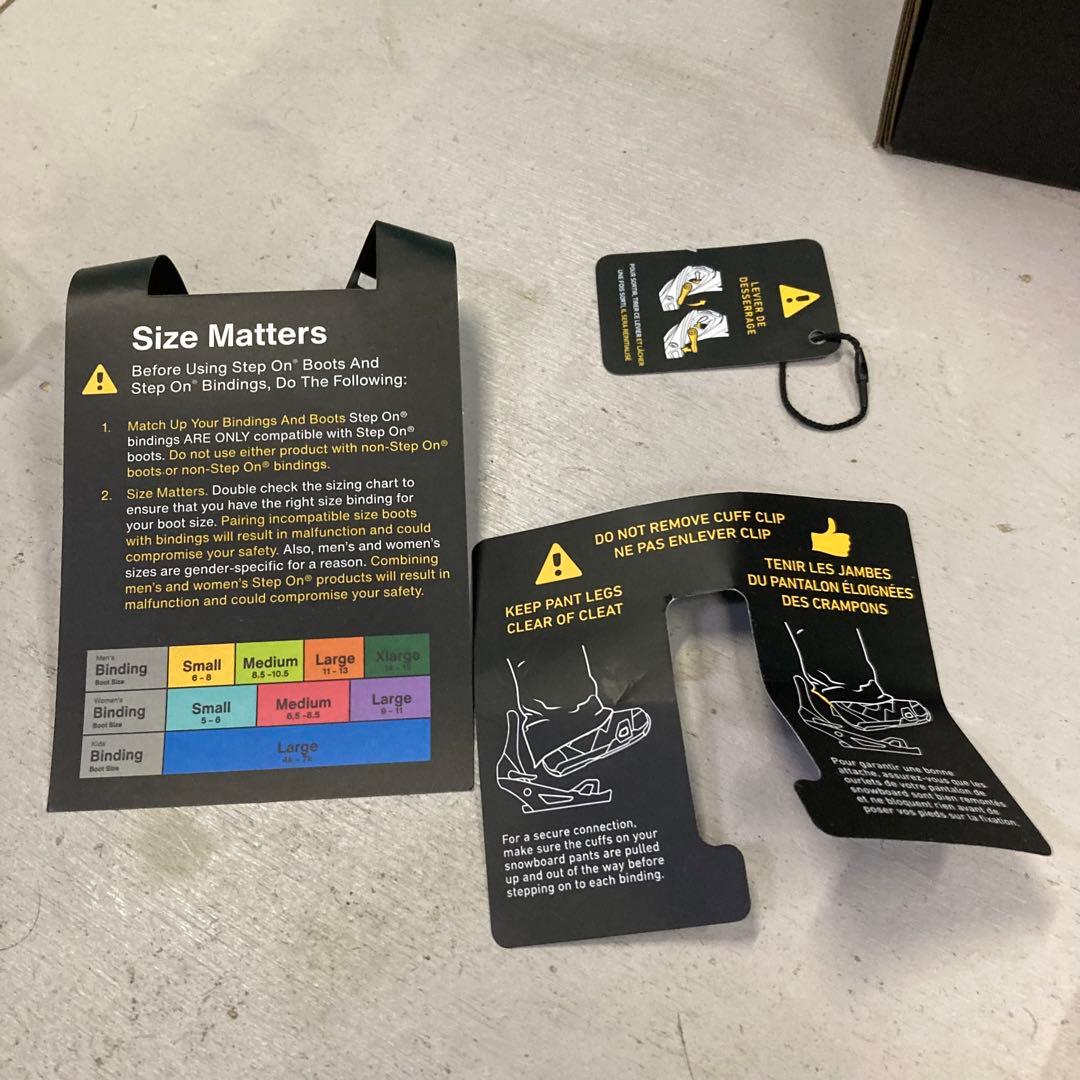 Step On スノーボードビンディング SMALL ブラック