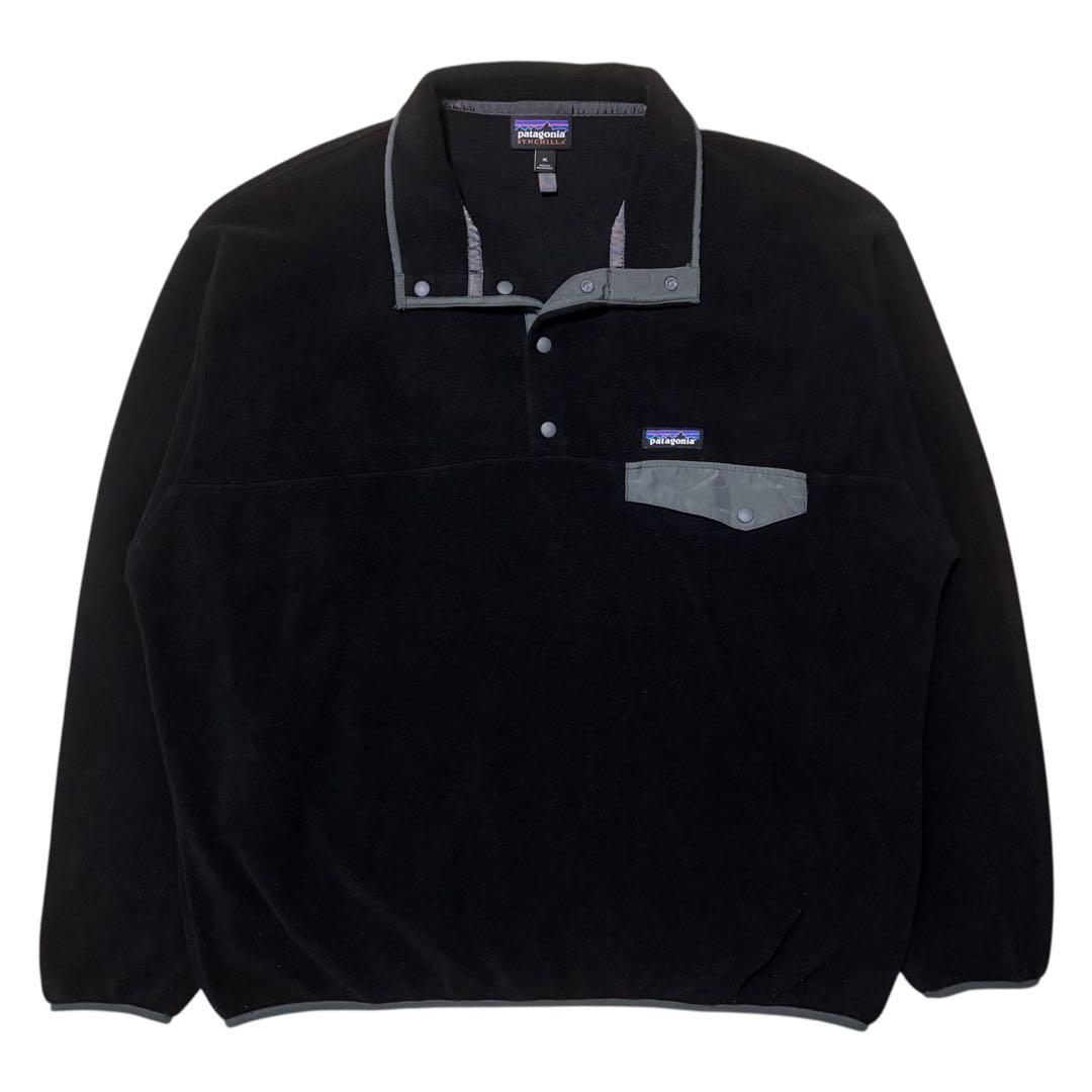 XL 美品 野村周平 黒 Patagonia シンチラ パタゴニア スナップT