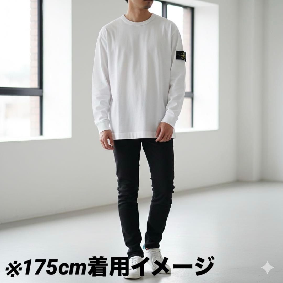 【定番】STONE  ストーンアイランド ロンT ホワイト XL