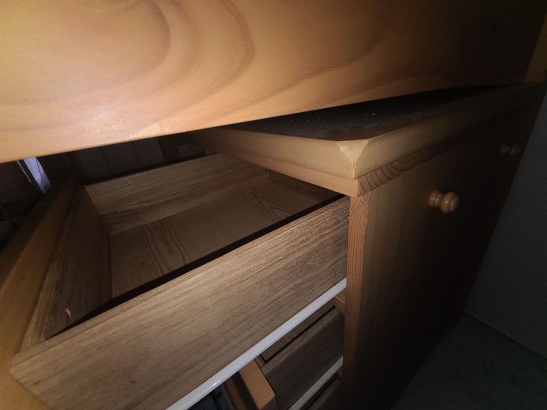 最終値下げ【大阪府堺市南区引取限定】木製ロフトシングルベッド+デスク+チェスト