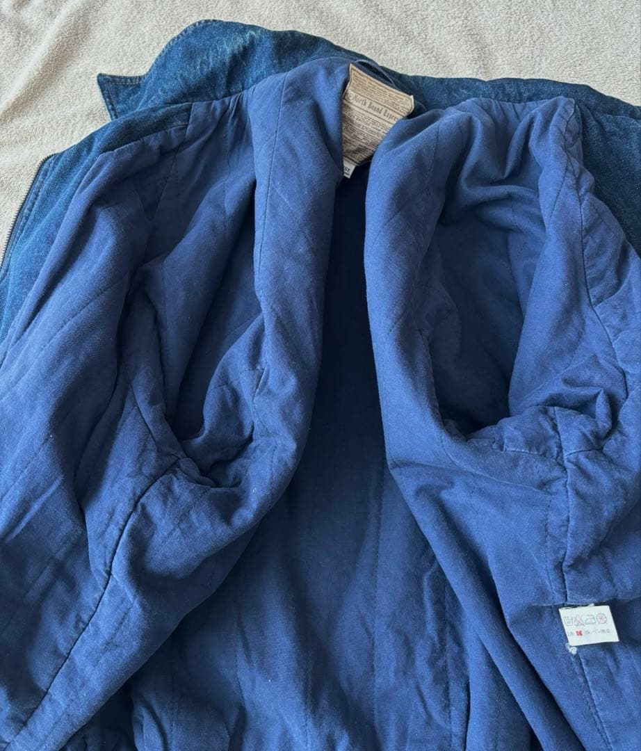 一点物 ヴィンテージ デニムブルゾン A-2型 フライトジャケット 短丈　a2